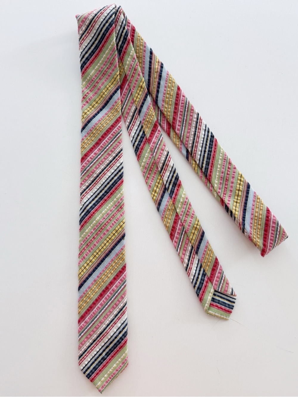 Urban Outfitters BDG Seersucker Striped Tie